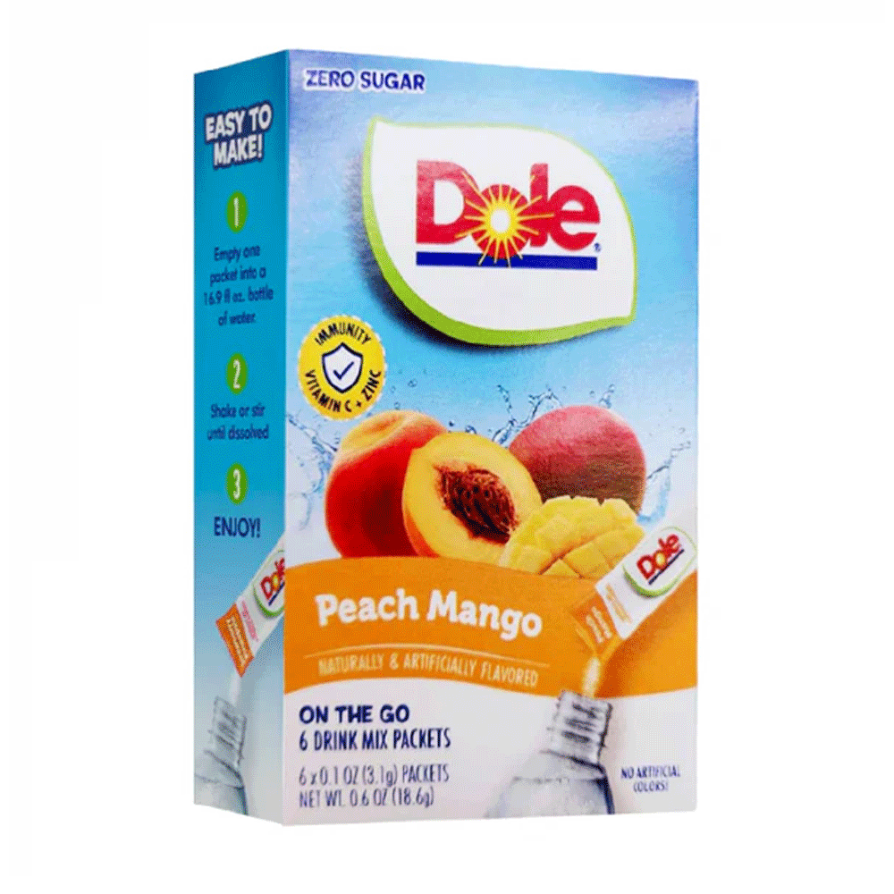 Dole Peach Mango Drink Mix 18.6g