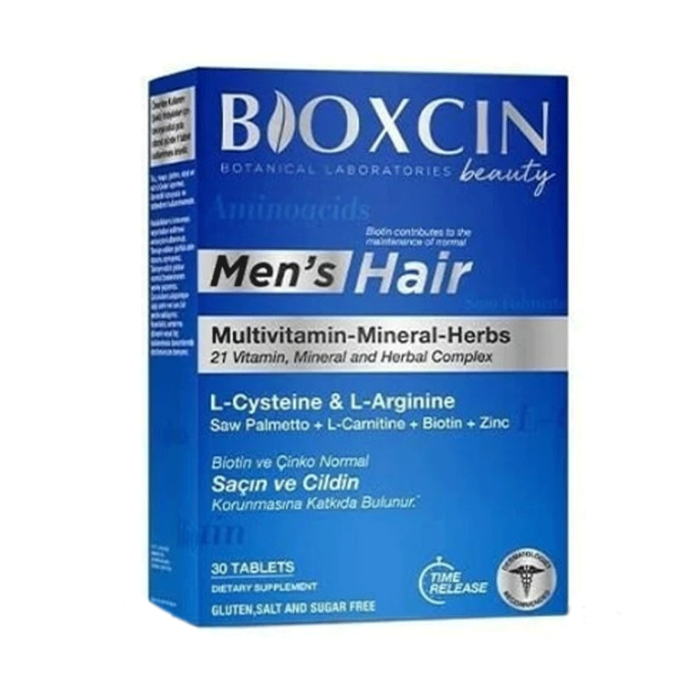 Bioxcin Men's hair Multivitamin-Mineral-Herbs Tab 30s Box