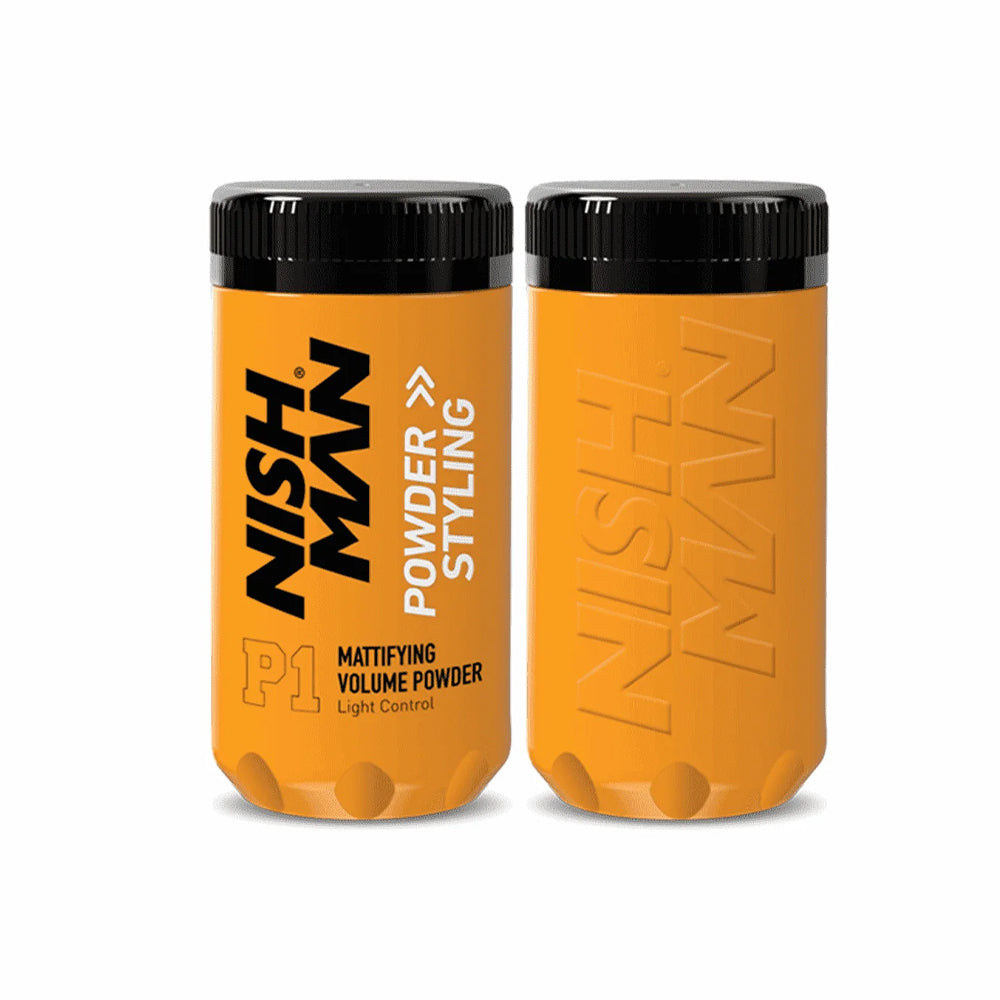Nish Man P1 Volume Powder Mattifying Styling Light Control 20g - Snapcart.pk