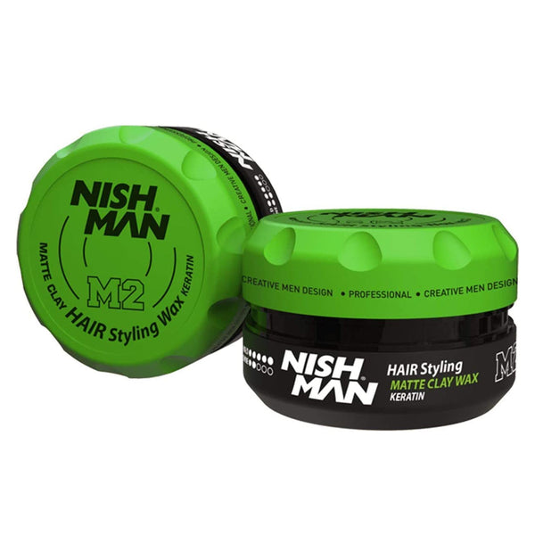 Nishman Hair Styling M2 Mattle Clay Wax 100ml - Snapcart.pk