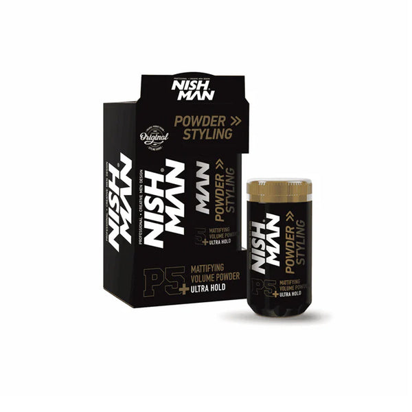 Nish Man P5+ Volume Powder Mattifying Styling Ultra Hold 20g - Snapcart.pk