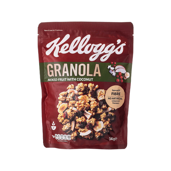 Kelloggs Granola Mixed Fruit With Coconut 340g - Snapcart.pk