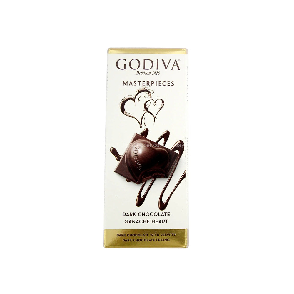 Godiva Masterpieces Dark Chocolate Ganache Hearts 86g - Snapcart.pk