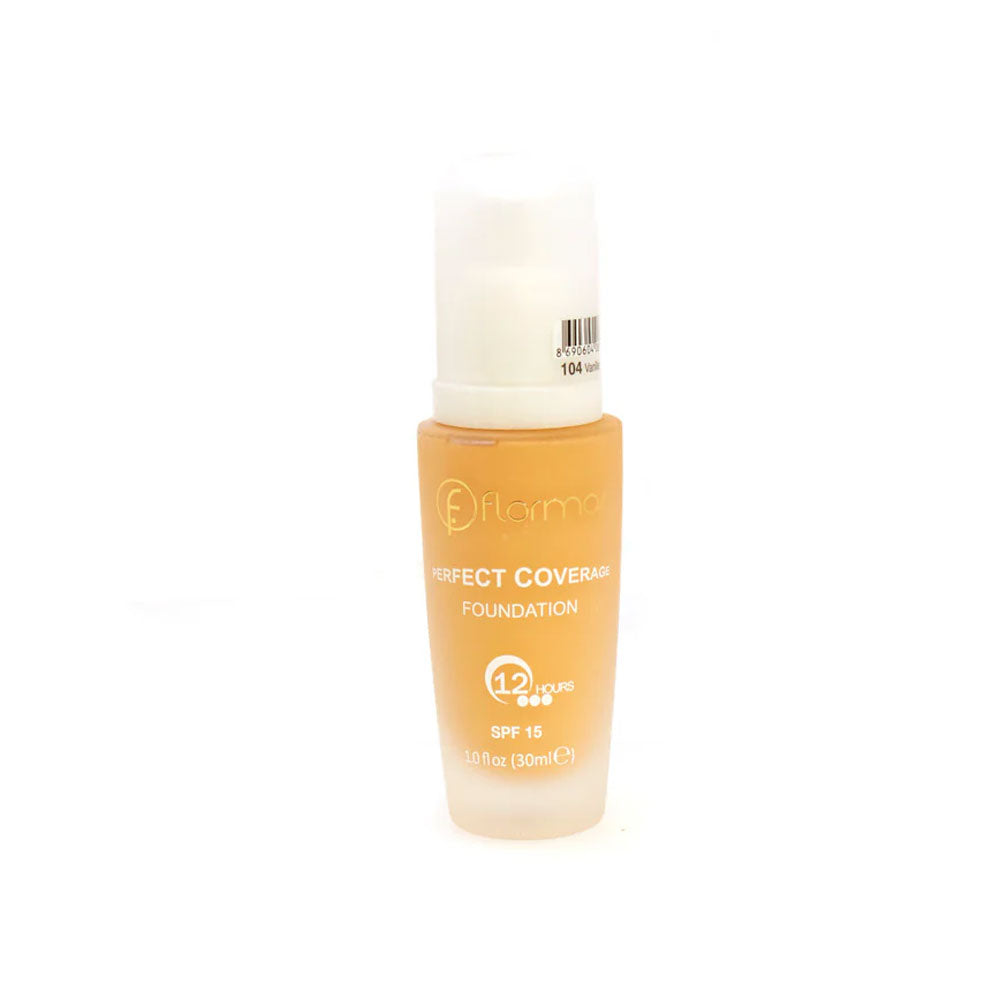 Flormar Perfect Coverage Foundation Spf 15 104 Vanille Eclat 30ml