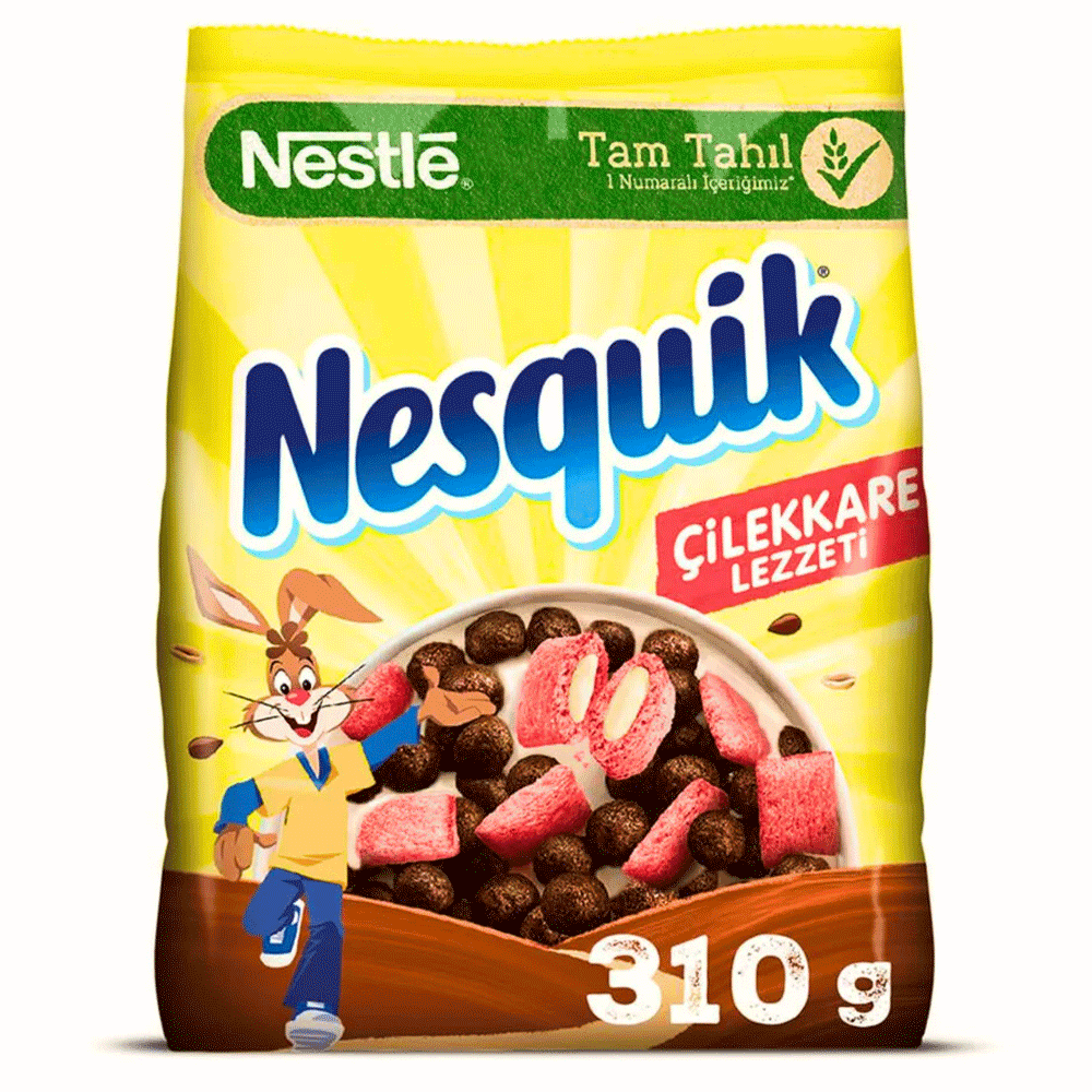 Nestle Nesquik Cereal Strawberry Pouch 310G