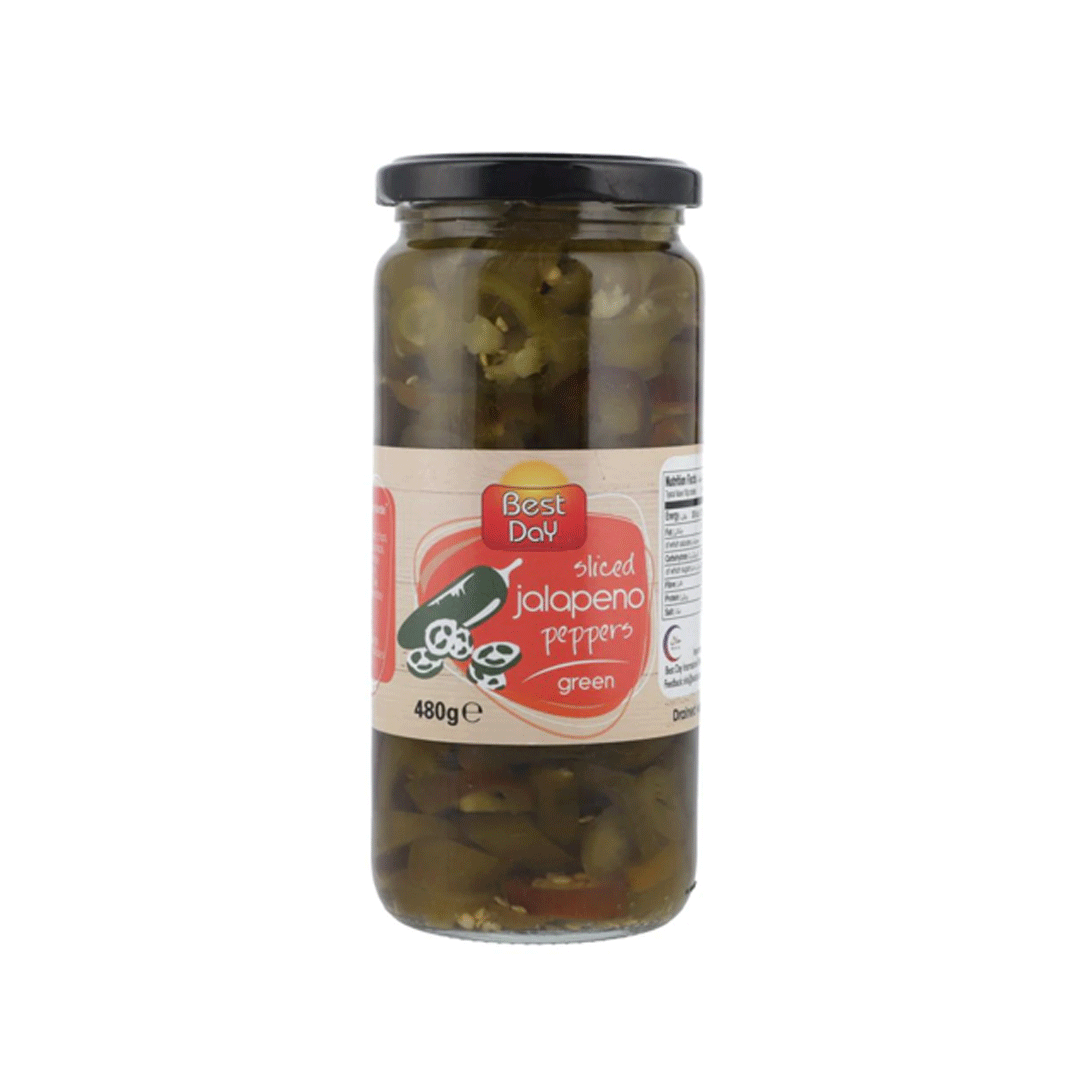 Best Day Sliced Green Jalapeno Peppers 480g - Snapcart.pk