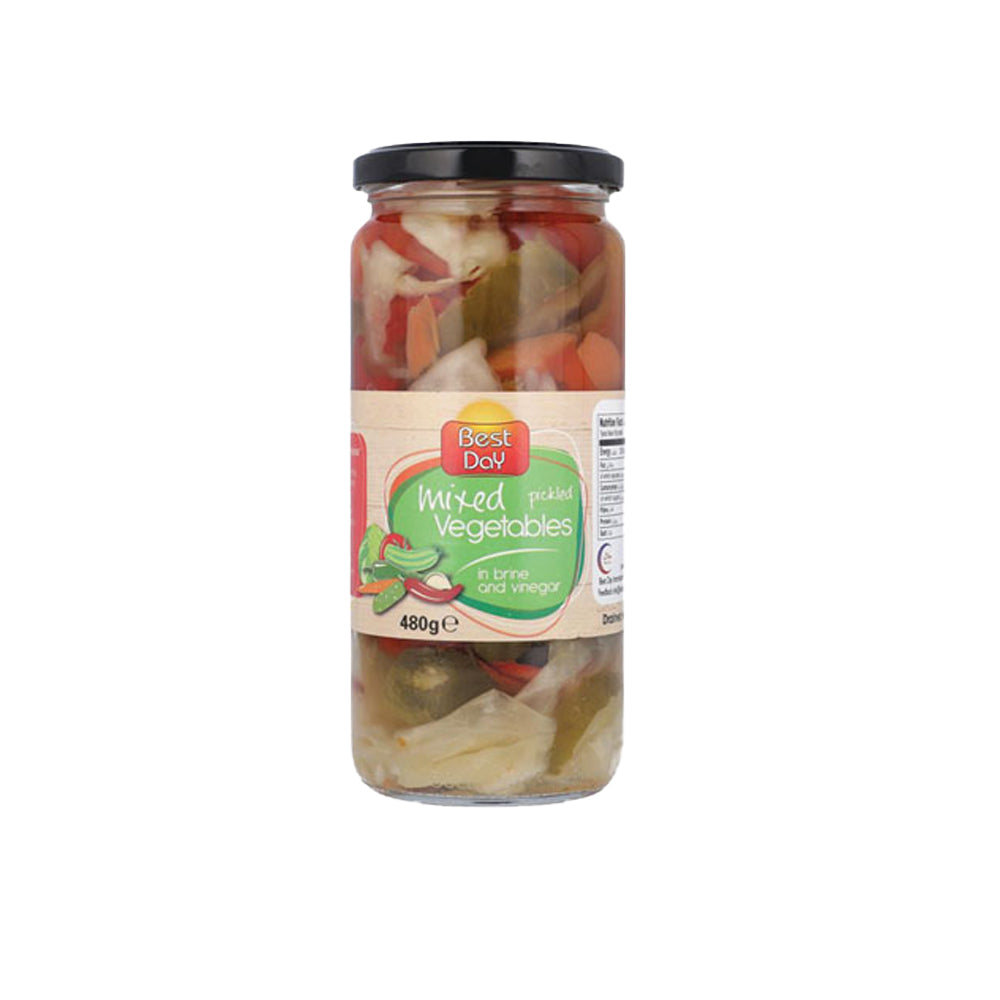 Best Day Mixed Vegetables Puckled In Brine & Vinegar 480g - Snapcart.pk