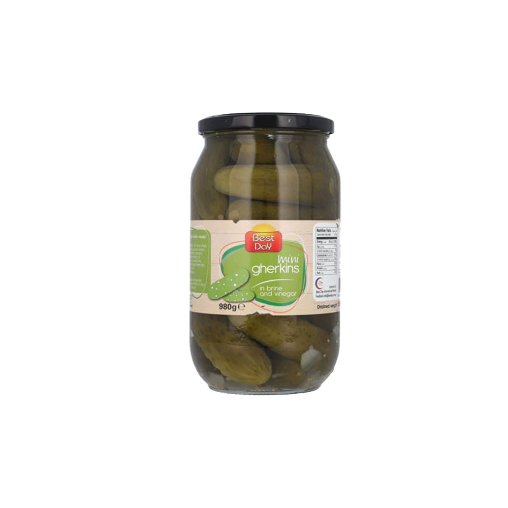 Best Day Mini Gherkins Vinegar 980g - Snapcart.pk