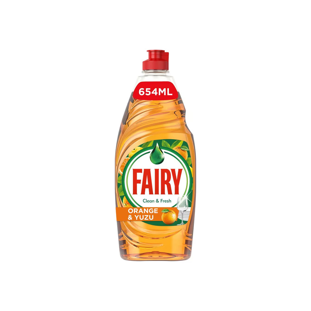 Fairy Clean & Fresh Orange & Yuzu Dishwash 654ml - Snapcart.pk