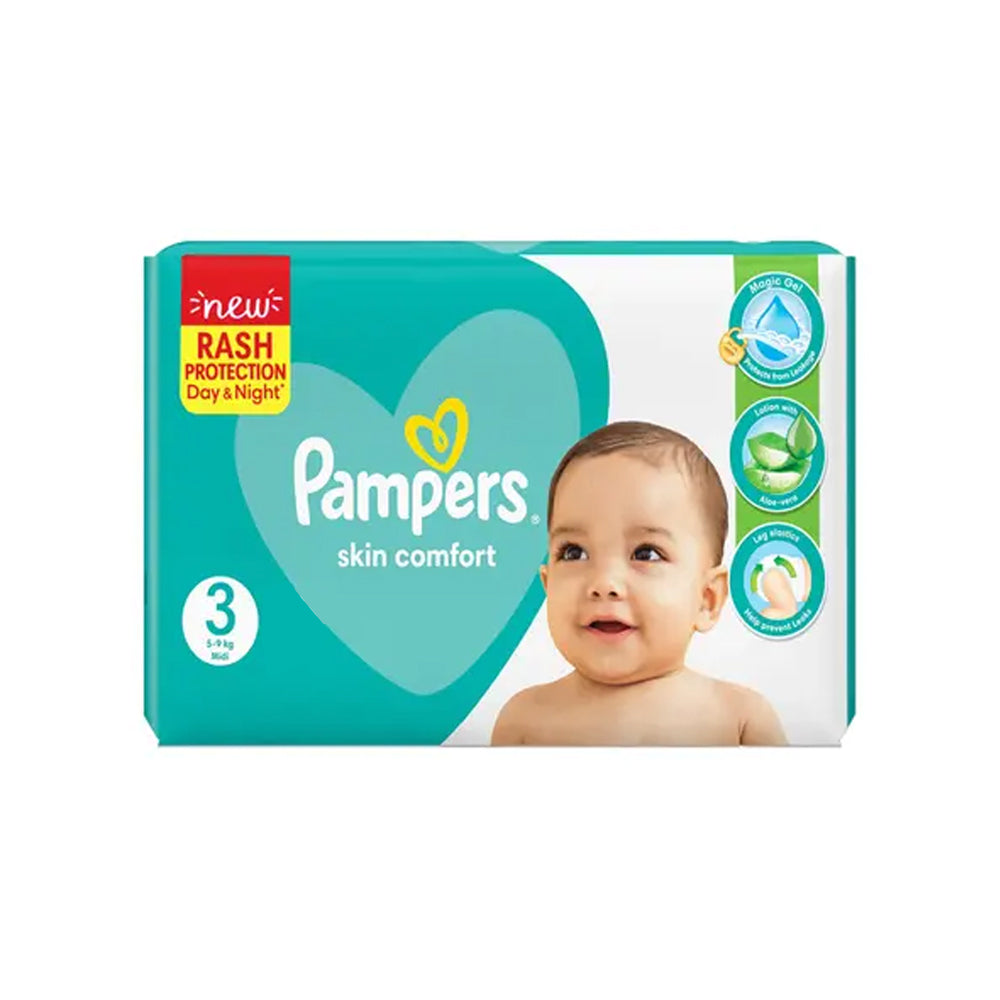 Pampers Skin Comfort Diapers 3 28s - Snapcart.pk