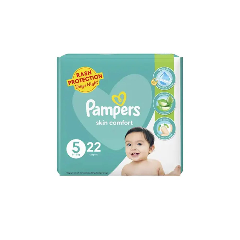 Pampers Skin Comfort Diapers 05 22s - Snapcart.pk