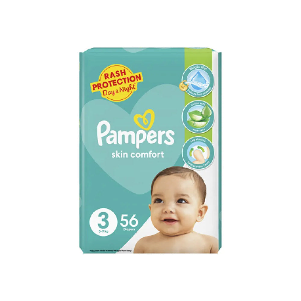 Pampers Skin Comfort Medium 3 Diapers 56s - Snapcart.pk
