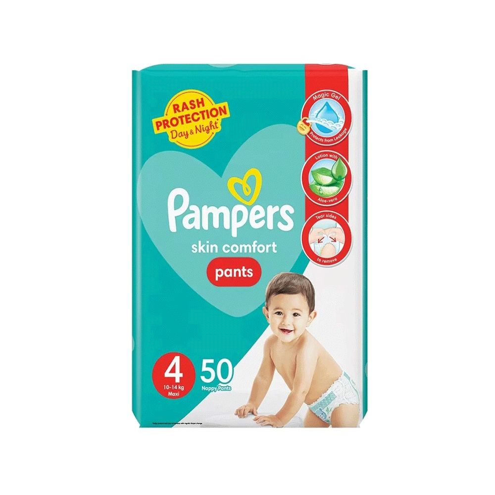 Pampers Skim Comfort Pants 4 Maxi 50s - Snapcart.pk