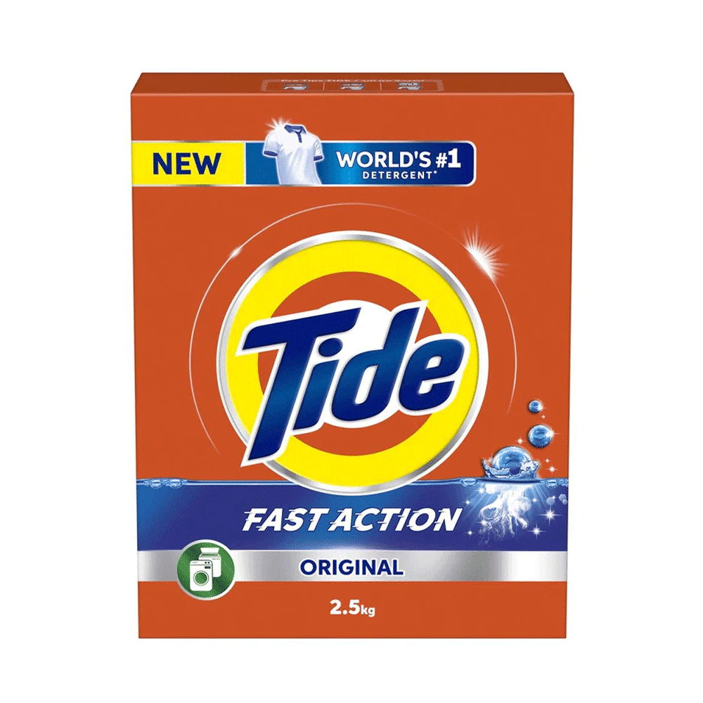 Tide Fast Action Orginal Front Load Washing Powder 2.5kg