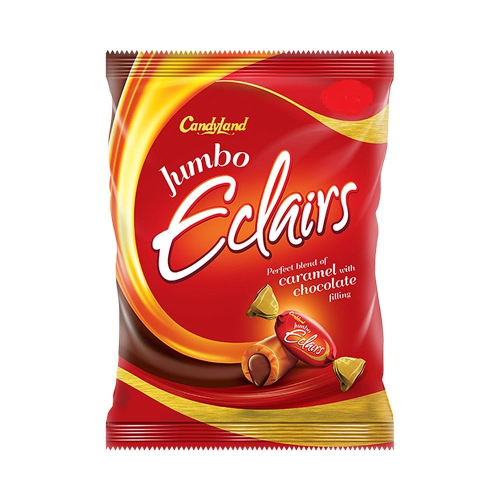 Candy Land Jumbo Eclairs Caramel With Chocolate Toffee 200g - Snapcart.pk