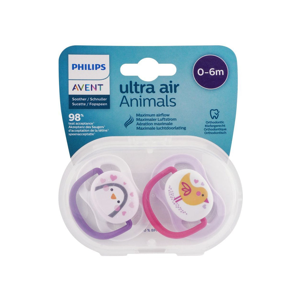 Avent Ultra Air Animals Soother 0-6m Scf080/06 - Snapcart.pk