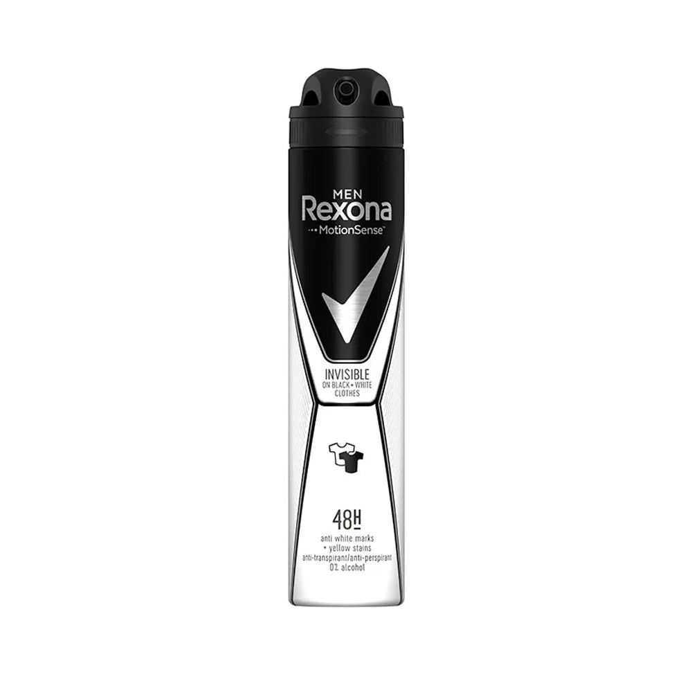 Rexona Men Invisble On Black+white Body Spray 200ml - Snapcart.pk