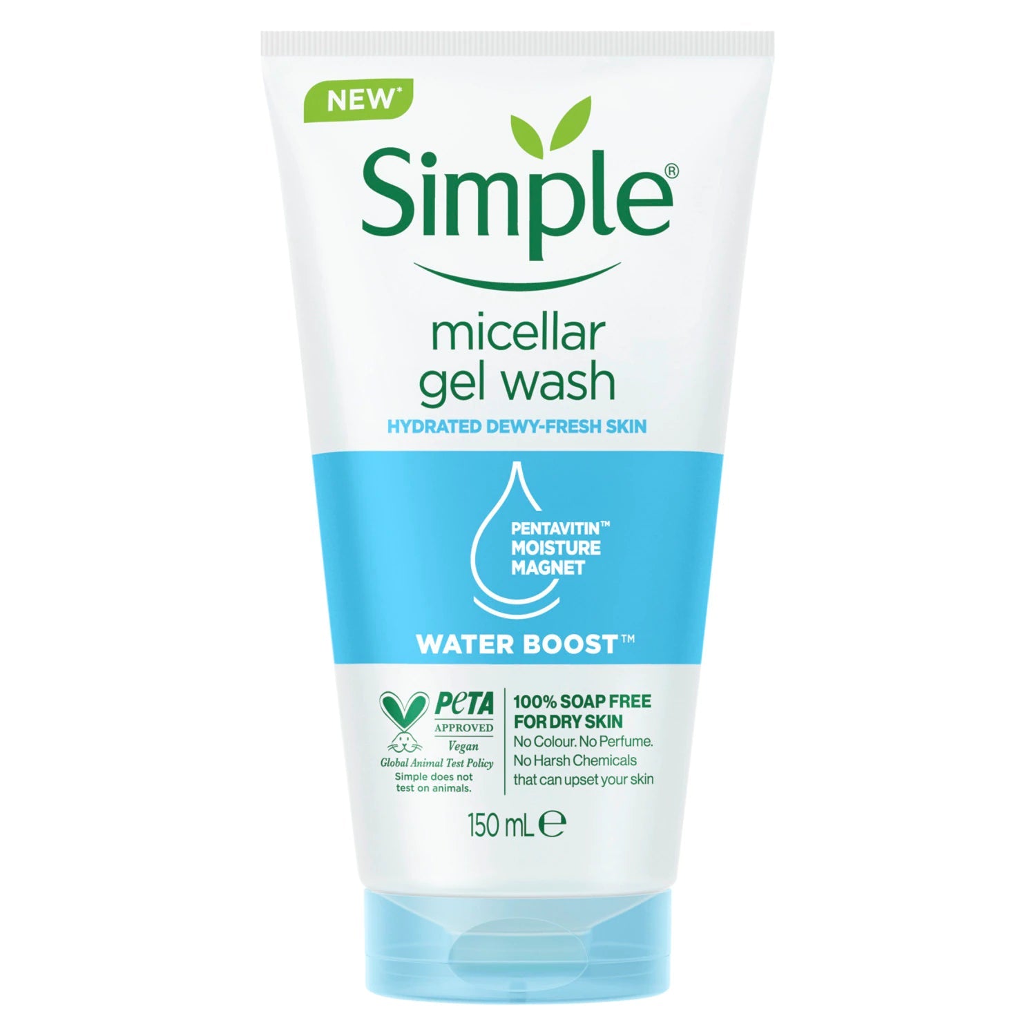 Simple Simple Water Boost Micellar Facial Gel Wash 150Ml