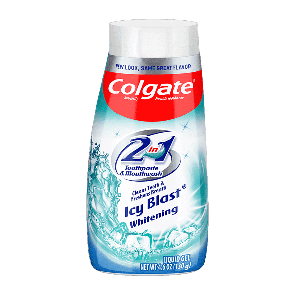 Colgate 2 In 1 Icy Blast Toothpaste & Mouthwash 100ml