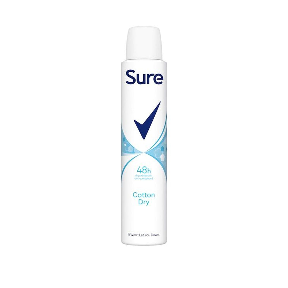 Sure Cotton Dry Body Spray 150ml - Snapcart.pk