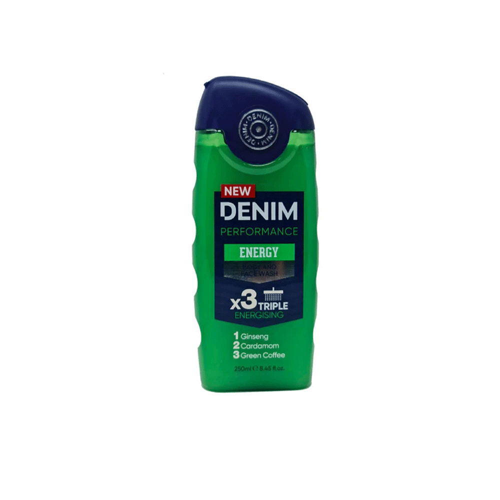 Denim Energy Body & Face Wash 250ml Denim
