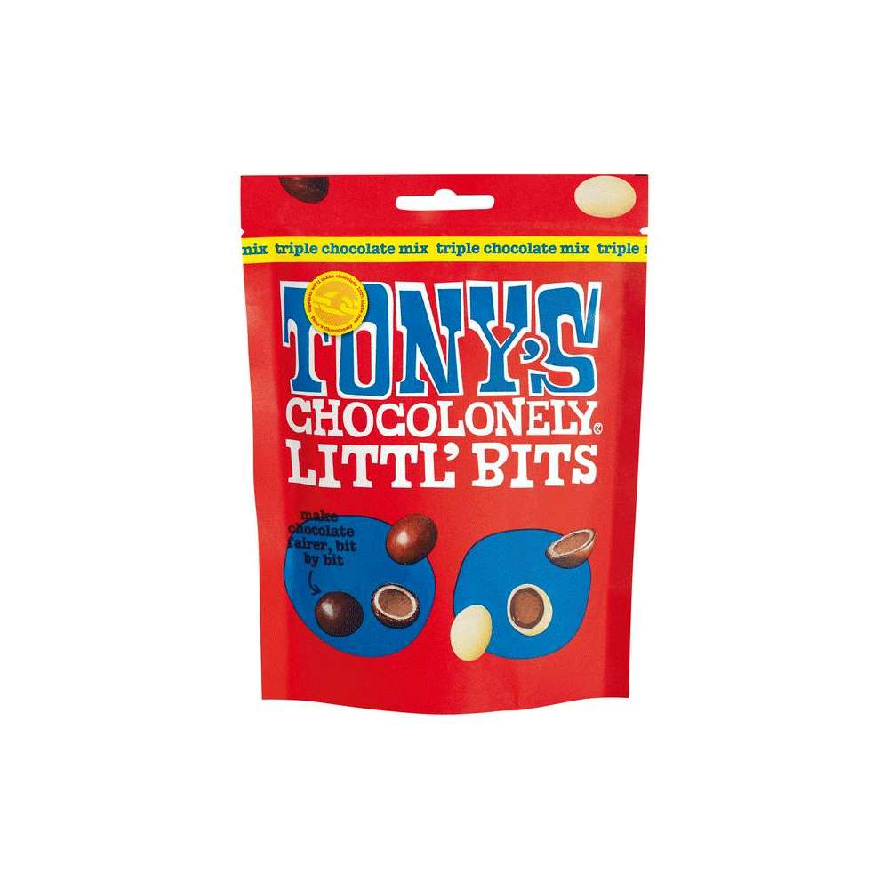Tonys Chocolonely Littl Bits Chocolate Pouch 100g - Snapcart.pk