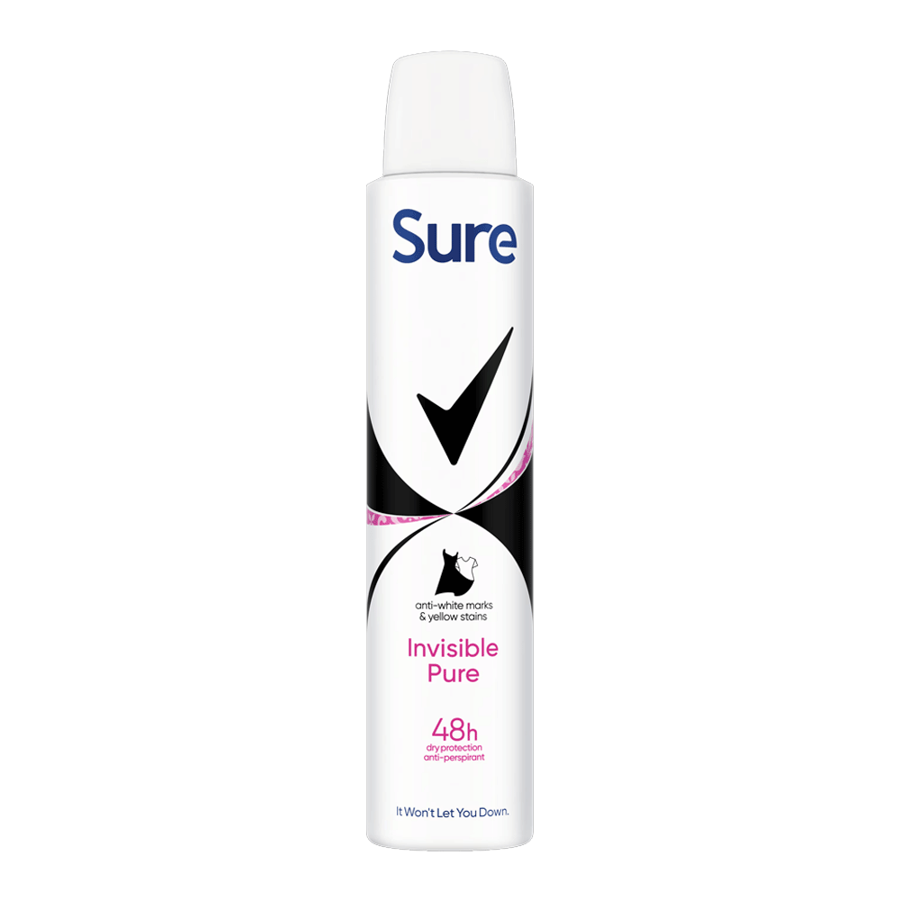 Sure Invisible Pure Body Spray 200ml