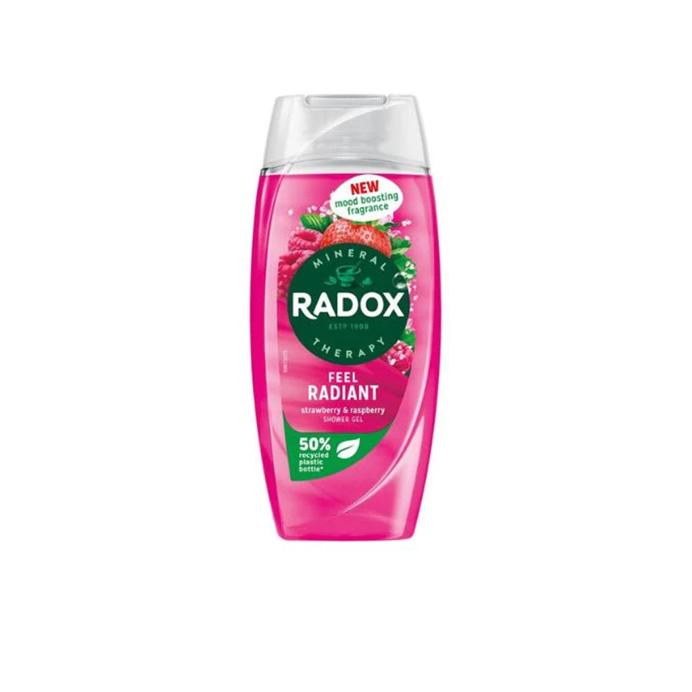 Radox Feel Radiant Strawberry & Raspberry Shower Gel 225ml Radox
