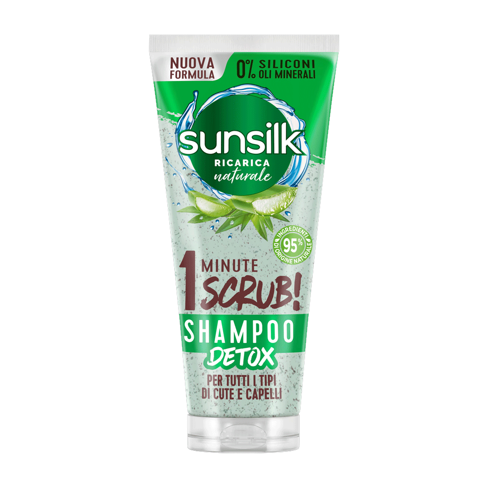 Sunsilk Shampop Detox 1 Minute Scrub Tutti I Tipi 200ml