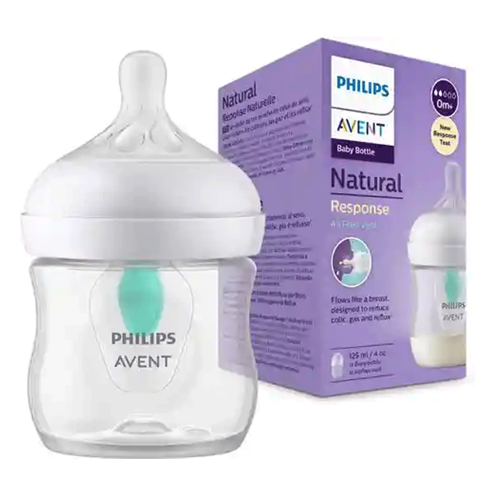 Philips Avent Natural Response Air Free Vent 0m+ Baby Bottle 125ml SCY670/01