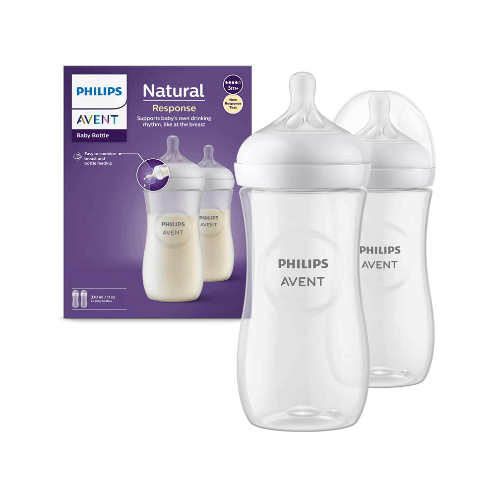 Philips Avent Natural Response Bottle 3m+ 2s 330ml Scy906/02