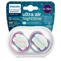 Philips Avent Soother Ultra Air Nighttime 6-18m SCF376/14