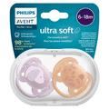 Philips Avent Ultra Soft Soother 6-18m Scf091/18