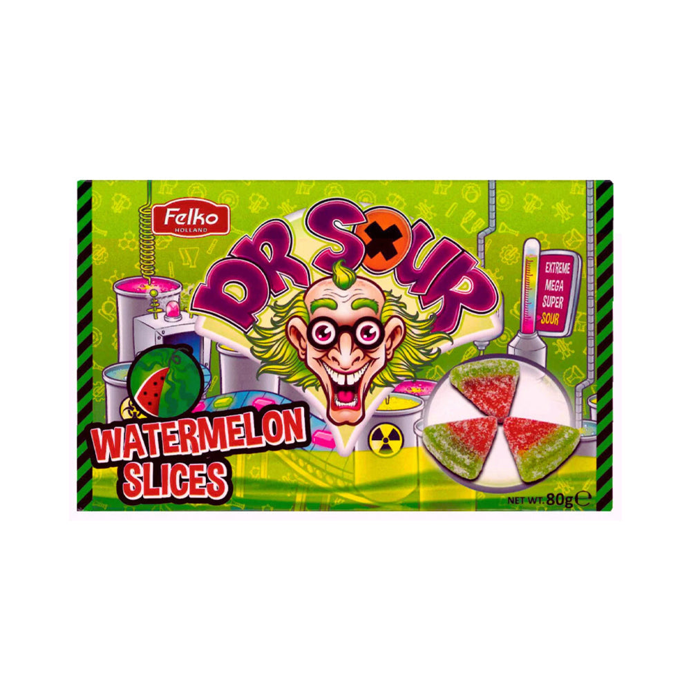 Felko Dr Sour Watermelon Slices Sour Candy 80g - Snapcart.pk