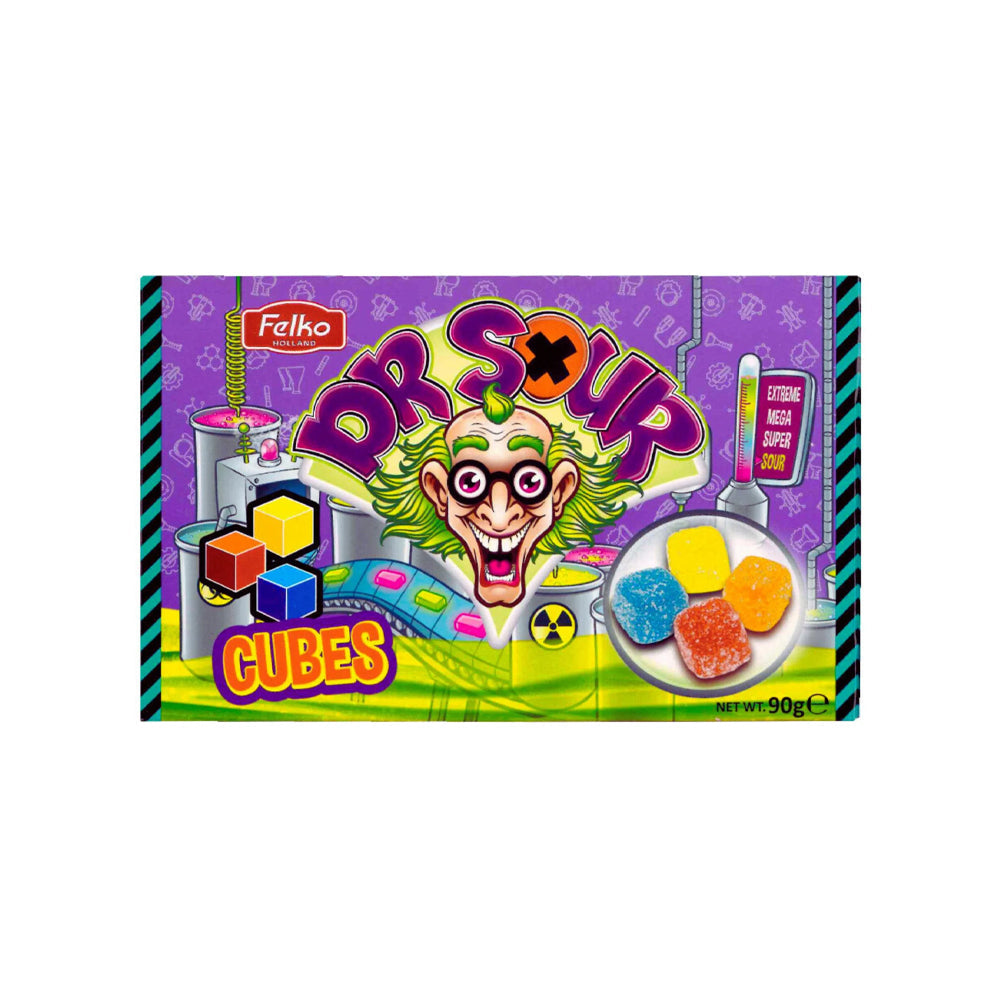 Felko Dr. Sour Cubes Candy 90g - Snapcart.pk