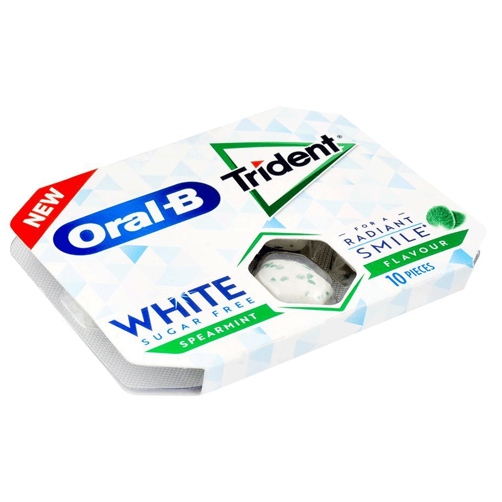 Trident Dental Care Spearmint Flavour Gum 17g