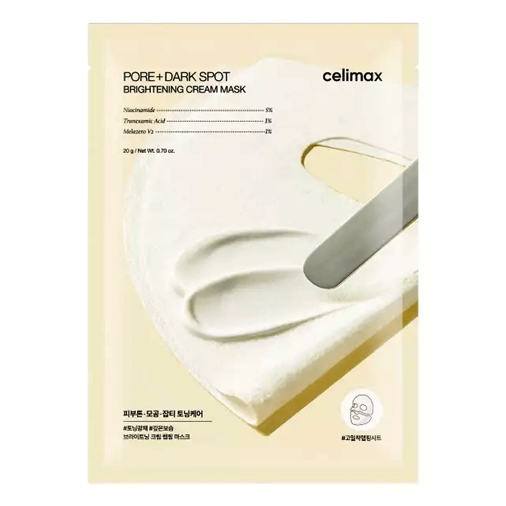 Celimax Pore+Dark Spot Brightening Cream Sheet Mask 20g