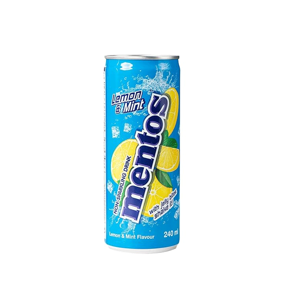 Mentos Lemon & Mint Non-sparkling Drink Can 240ml - Snapcart.pk
