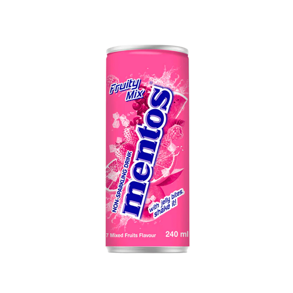Mentos Fruity Mix Non-sparkling Drink Can 240ml - Snapcart.pk