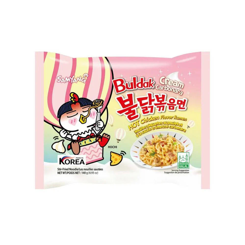 Samyang Cream Carbonara Buldak Hot Chicken Flavouor Ramen Noodle 130g