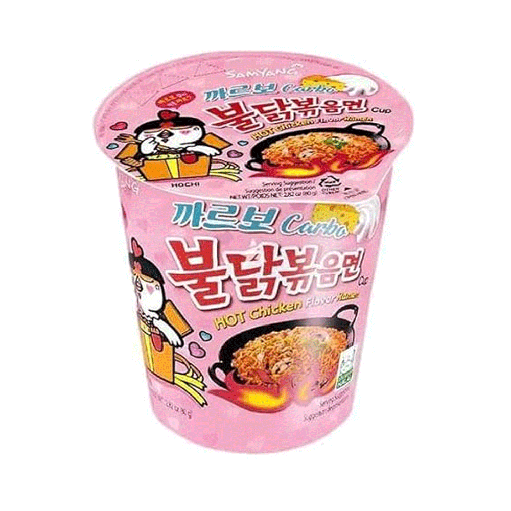 Samyang Buldak Carbonara Hot Chicken Flavour Ramen Cup 80g