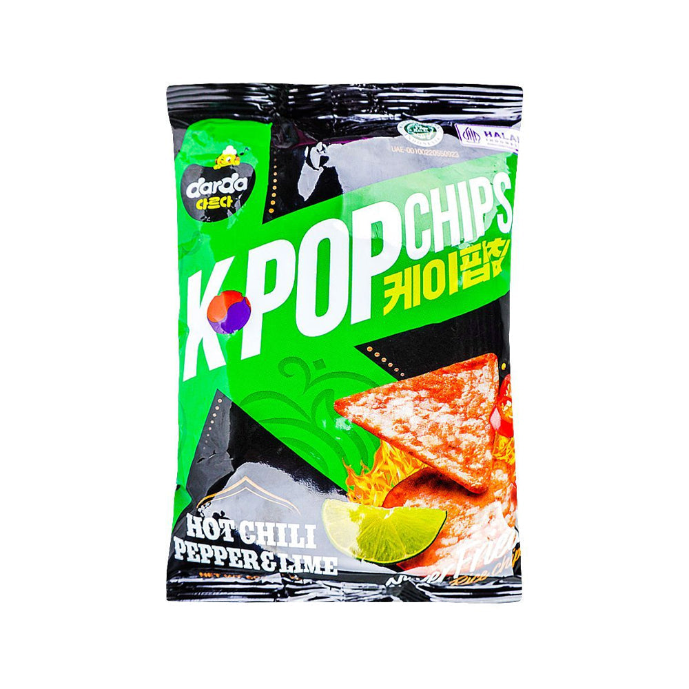 Darda K-Pop Hot Chilli Pepper & Lime Chips 50g - Snapcart.pk