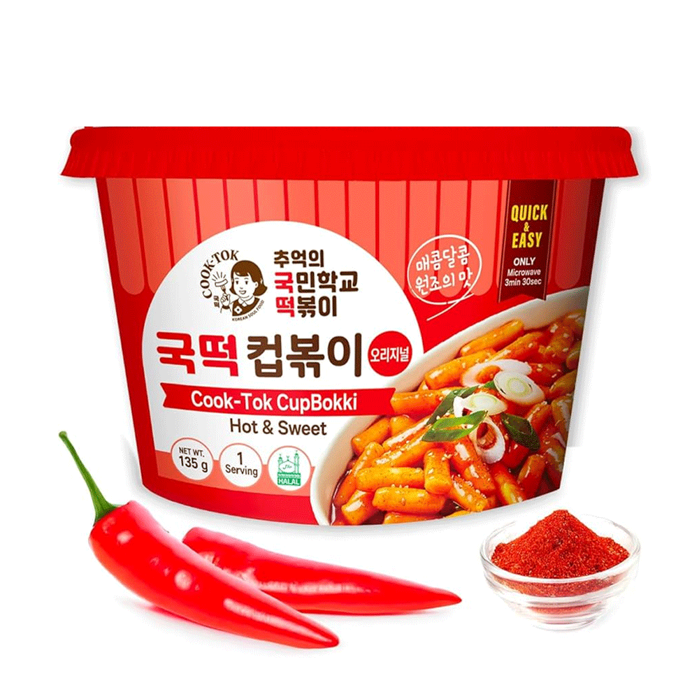 Cook-Tok Cupbokki Hot & Sweet 135g