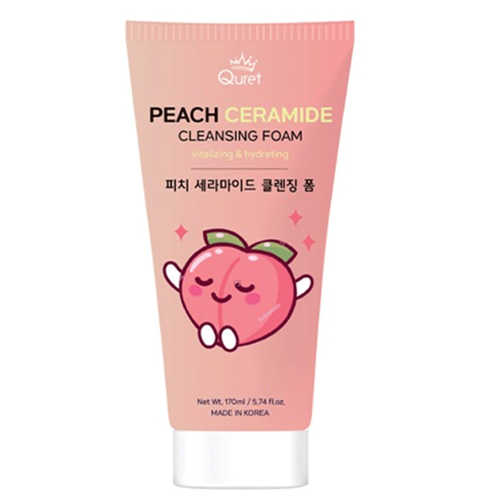 Quret Peach Ceramide Cleansing Foam 170g