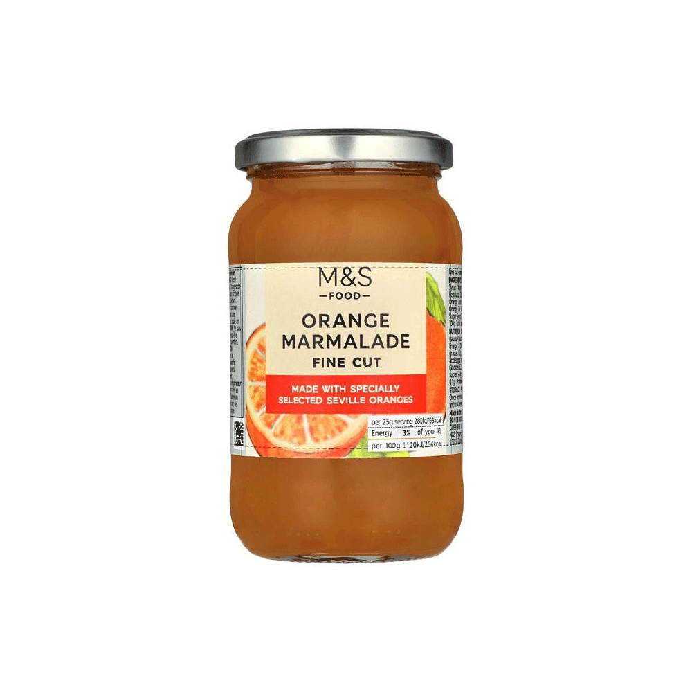 M&s Orange Marmalade Fine Cut 454g