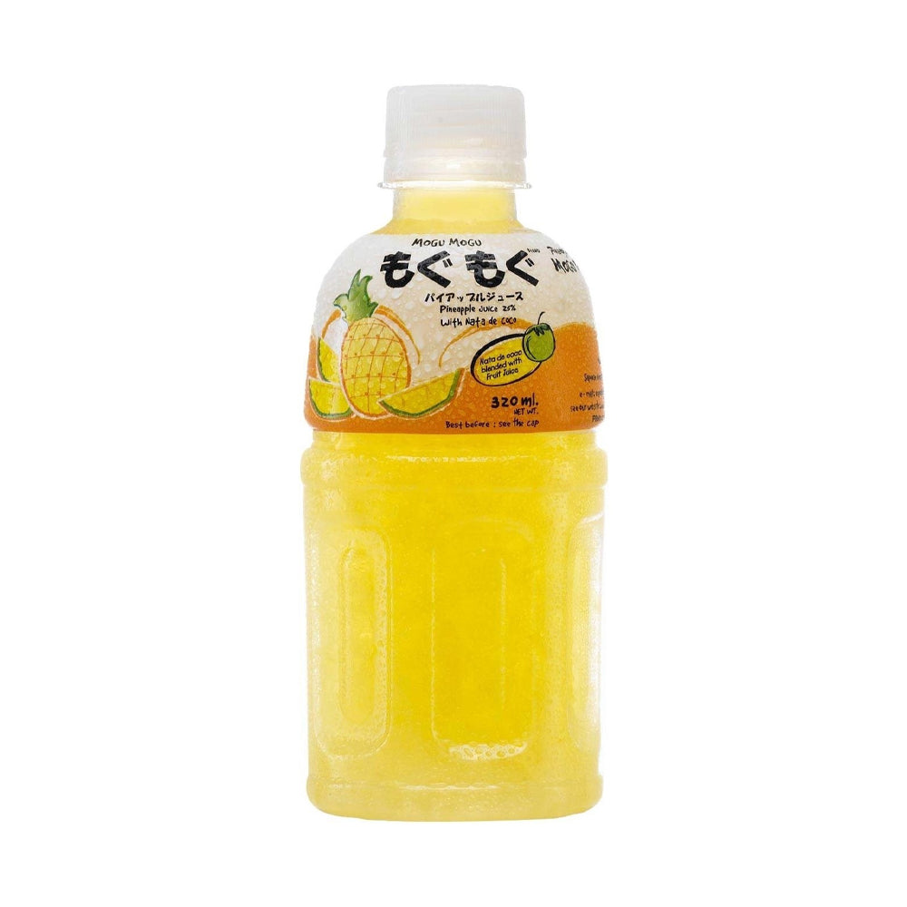 Mogu Mogu Pineapple Flavored Drink, With Nata De Coco, 320ml - Snapcart.pk