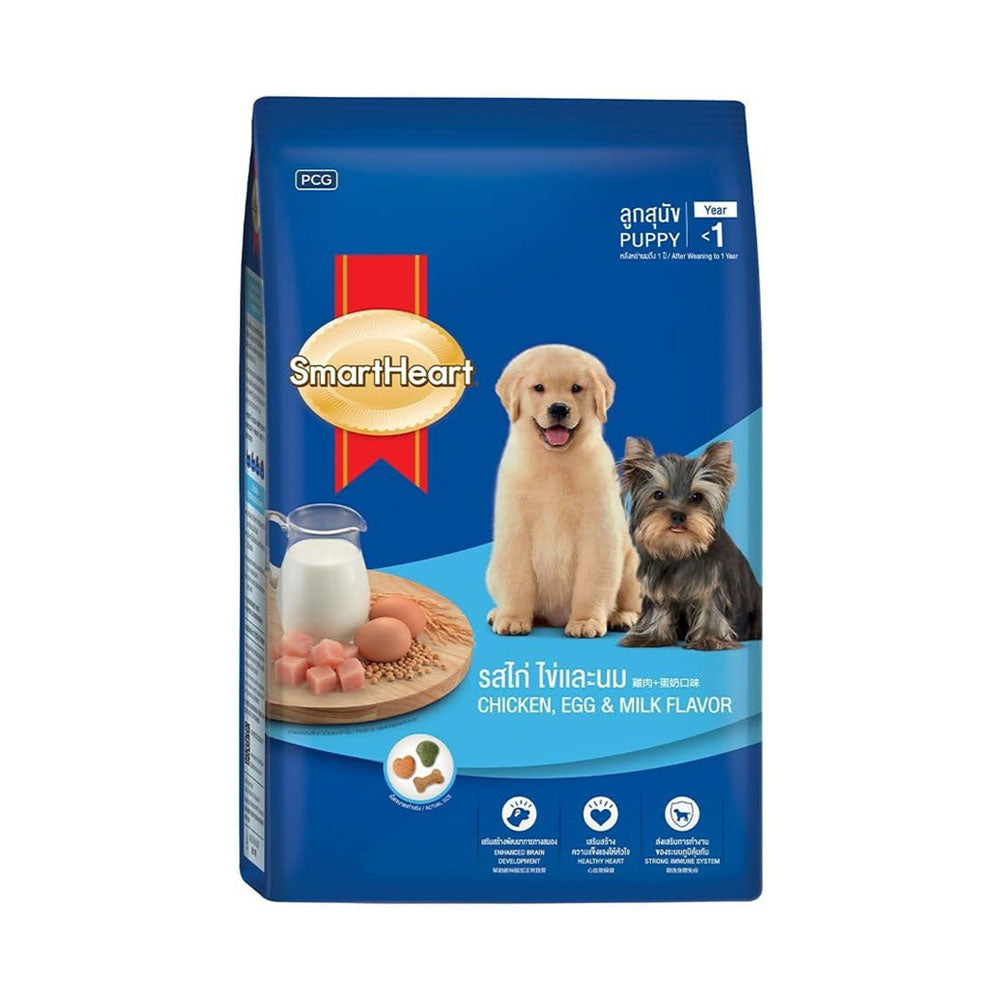 Smartheart Chicken,egg & Milk Flavour Puppy Dog Food 1.3kg