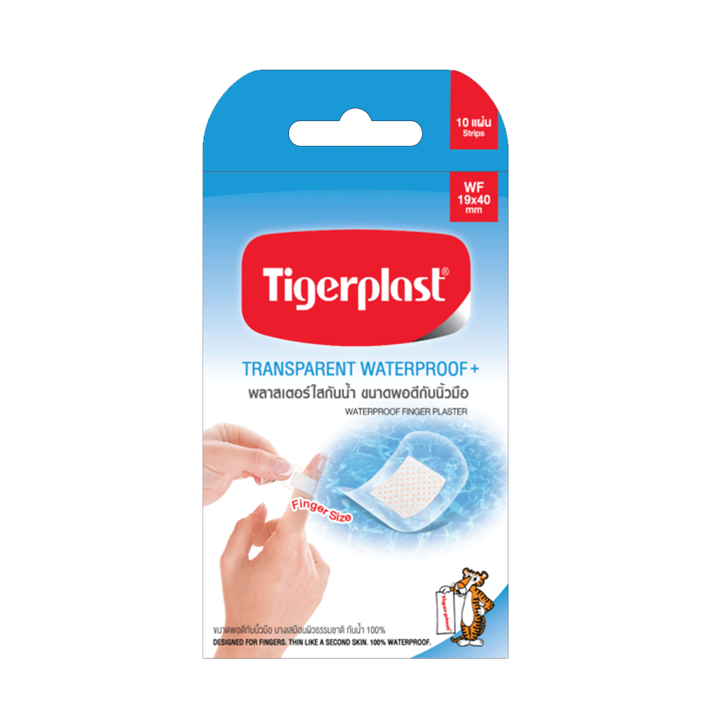 Tigerplast Waterproof Finger Plasters 10s