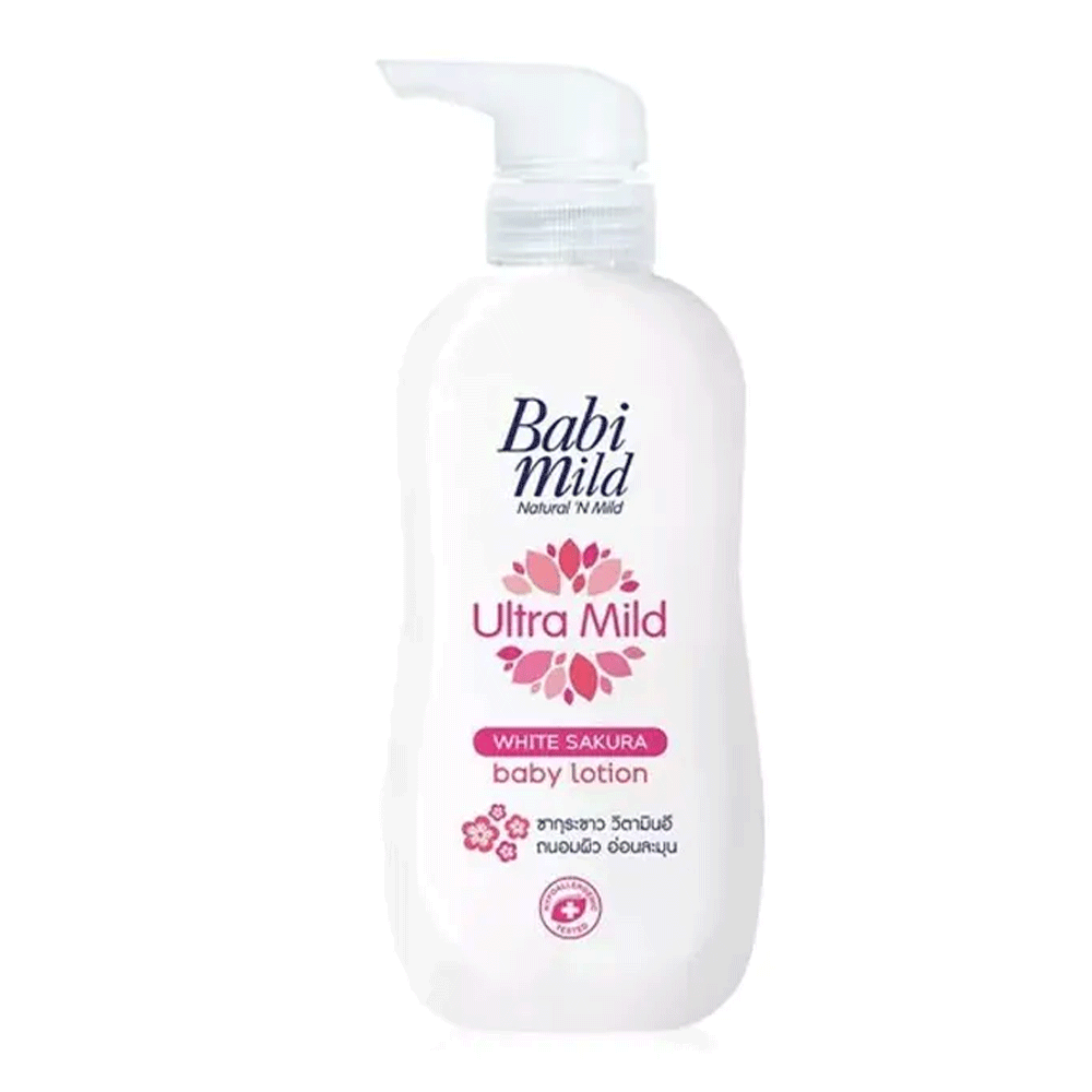 Babi Mild Ultra Mild White Sakura Baby Lotion 400ml