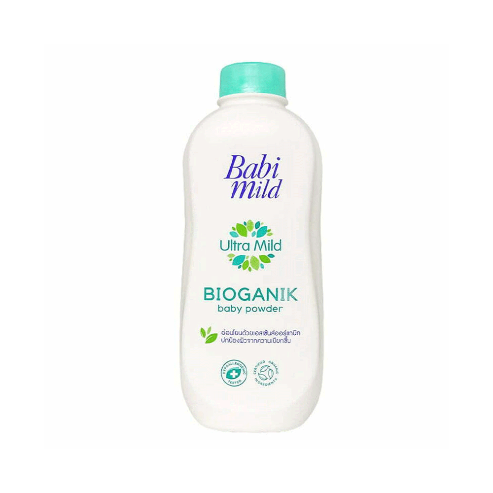 Babi Mild Ultra Mild Bioganik Baby Powder 380g - Snapcart.pk